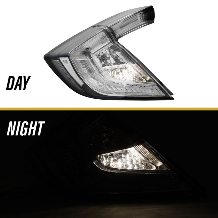2017 - 2021 Civic FK Hatchback 10th Gen JDM All Clear 4PCS Tail Light
