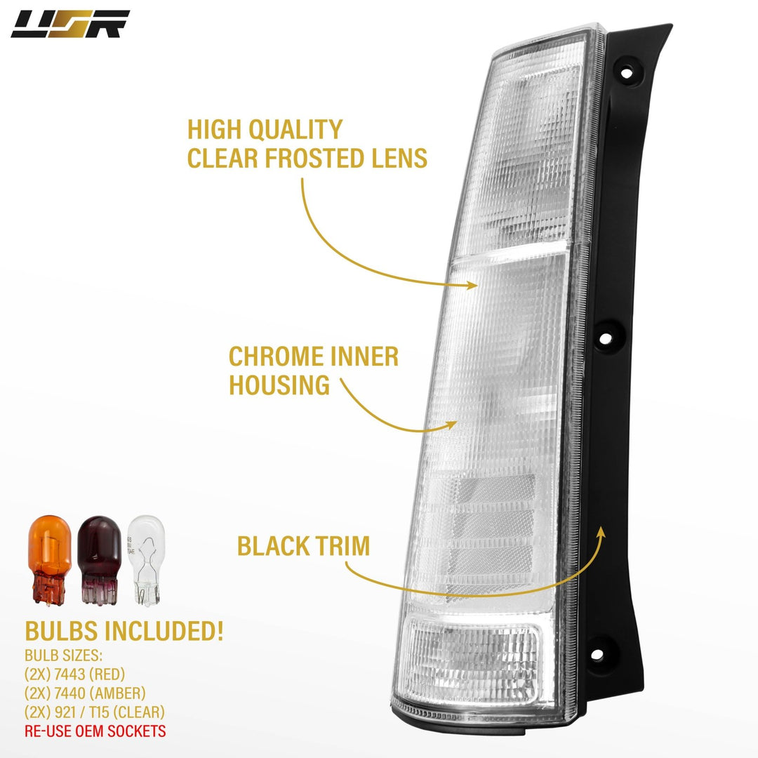 1997 - 2001 Honda CRV CR-V JDM Style All Clear Lens Tail Lights

#light-source_halogen