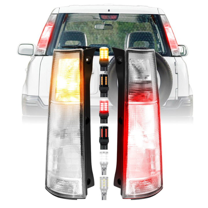 1997 - 2001 Honda CRV CR-V JDM Style All Clear Lens Tail Lights

#light-source_led