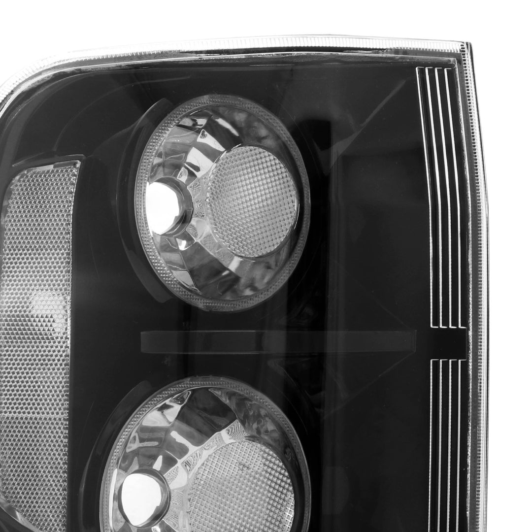2003 - 2008 Honda Pilot Black Housing All Clear Lens Tail Lights