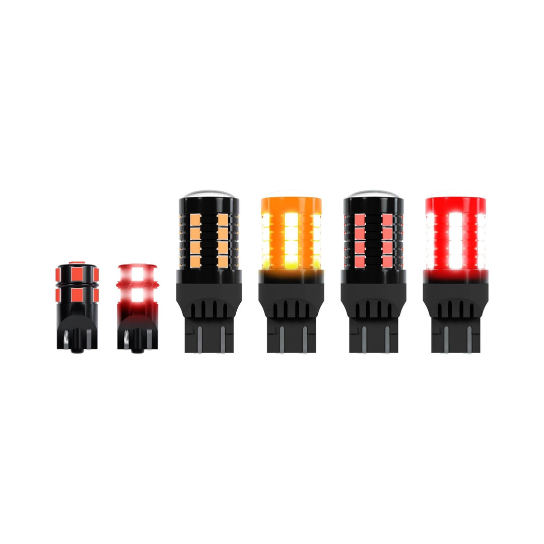 2003 2004 2005 2006 2007 2008 Honda Pilot Black Housing All Clear Lens Tail Lights

#light-source_led
