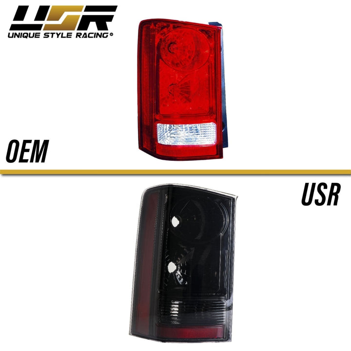 2009 - 2015 Honda Pilot Light Smoke Lens Black Chrome Housing Tail Light