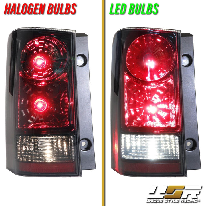 2009 - 2015 Honda Pilot Light Smoke Lens Black Chrome Housing Tail Light