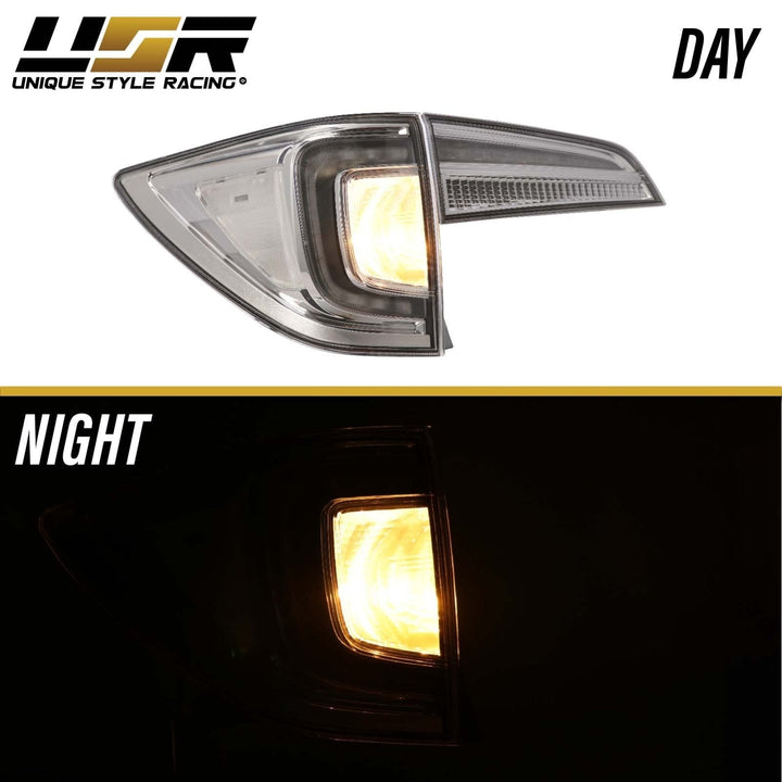 2016 - 2018 Honda Pilot 3rd GEN SUV All Clear Lens LED 4 Piece Tail Lights