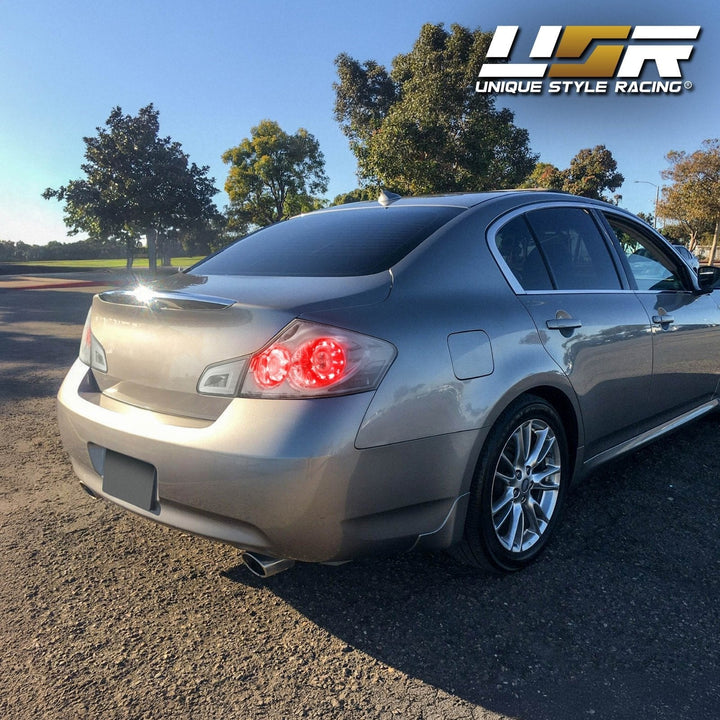 2007 - 2013 Infiniti G35 4D, 2009 - 2013 G37 4D & 2015 Q40 4D Sedan All Clear Lens LED Tail Lights
