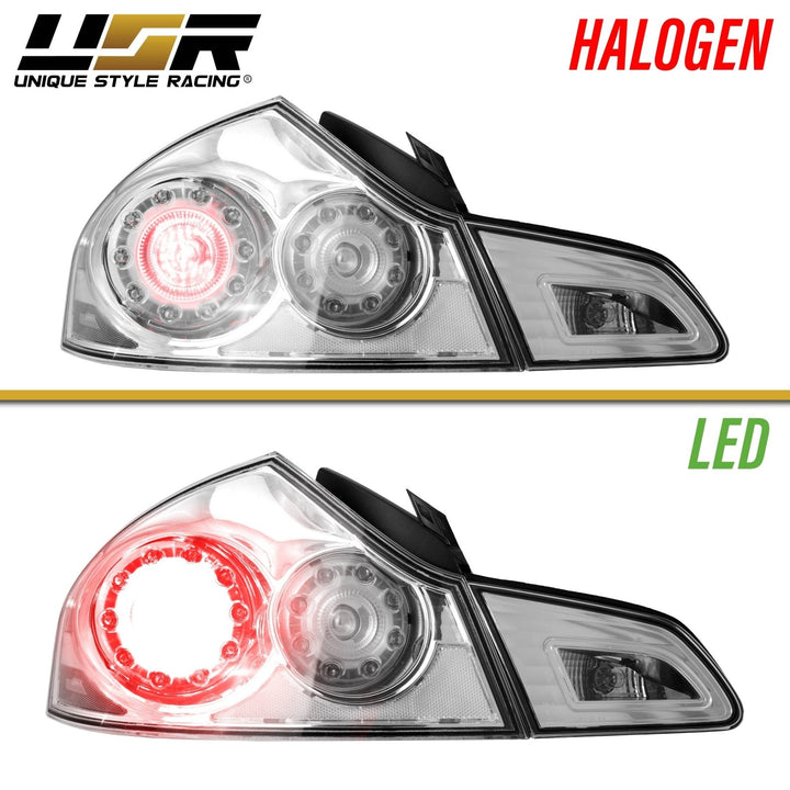 2007 - 2013 Infiniti G35 4D, 2009 - 2013 G37 4D & 2015 Q40 4D Sedan All Clear Lens LED Tail Lights