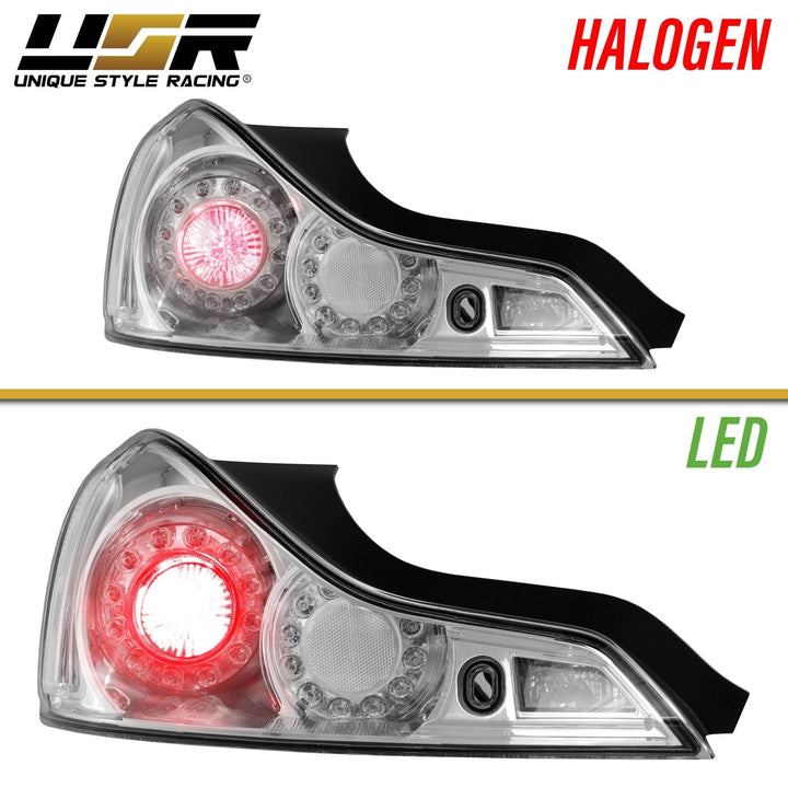 2008 - 2013 Infiniti G37 & 2014 - 2015 Infiniti Q60 2 Door Coupe All Clear Lens Tail Lights