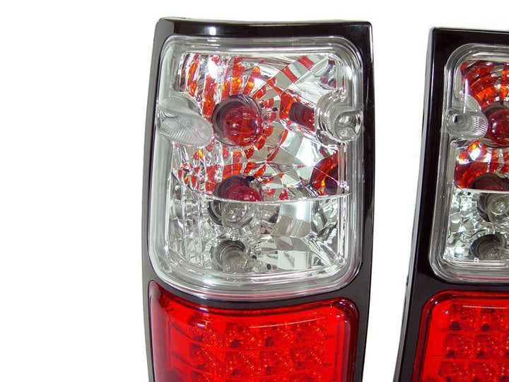 1988 - 1995 Isuzu Pickup / 1991 - 1997 Rodeo / 1994 - 1997 Honda Passport JDM LED Red / Clear Lens Tail Lights