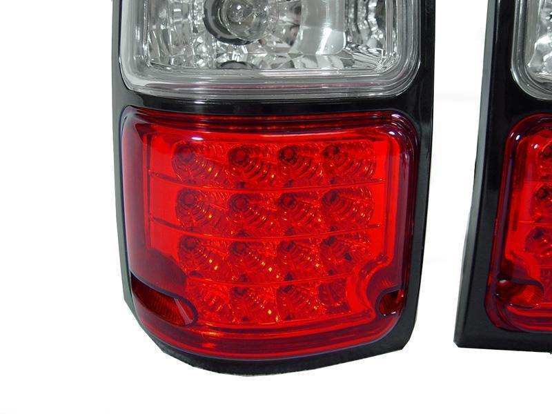 1988 - 1995 Isuzu Pickup / 1991 - 1997 Rodeo / 1994 - 1997 Honda Passport JDM LED Red / Clear Lens Tail Lights