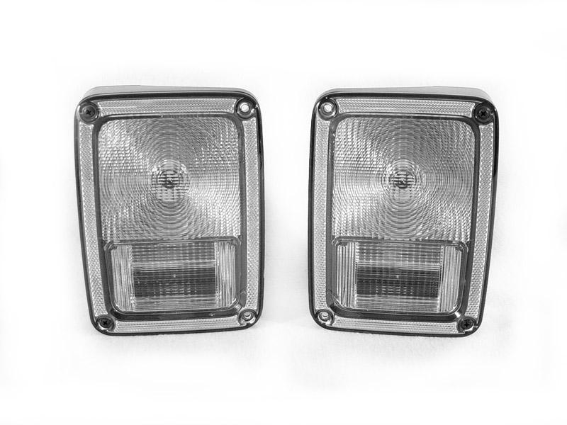 2007 - 2017 Jeep Wrangler JK Clear or Smoke Lens Tail Lights