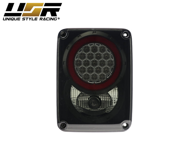 2007 - 2017 Jeep Wrangler JK Clear or Smoke Lens Red LED Tail Lights