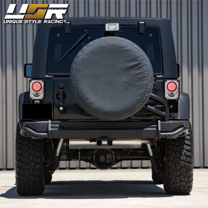 2007 - 2017 Jeep Wrangler JK Clear or Smoke Lens Red LED Tail Lights