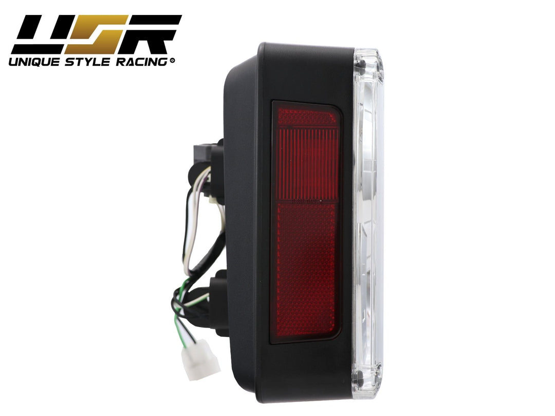 2007 - 2017 Jeep Wrangler JK Clear or Smoke Lens Red LED Tail Lights