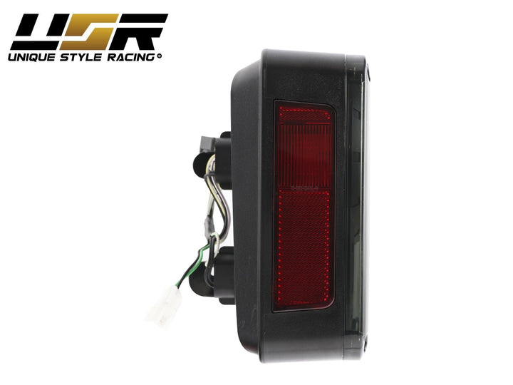 2007 - 2017 Jeep Wrangler JK Clear or Smoke Lens Red LED Tail Lights