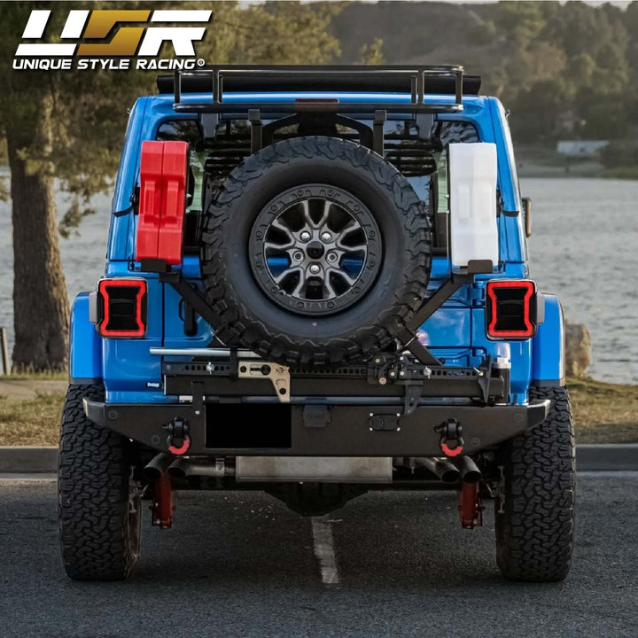 2018 - 2024 Jeep Wrangler JL Smoke Lens LED Tail Light Upgrade for Stock Halogen Models