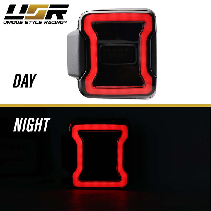 2018 - 2024 Jeep Wrangler JL Smoke Lens LED Tail Light Upgrade for Stock Halogen Models
