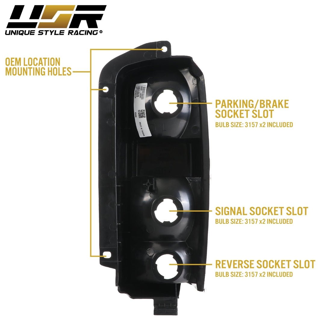 1997 - 2001 Jeep Cherokee XJ All Clear Tail Lights
