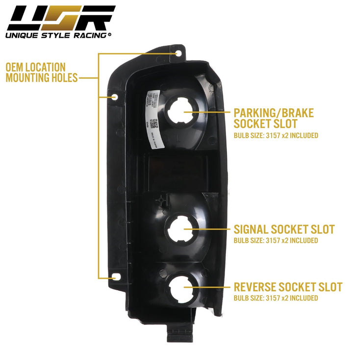 1997 - 2001 Jeep Cherokee XJ All Clear Tail Lights