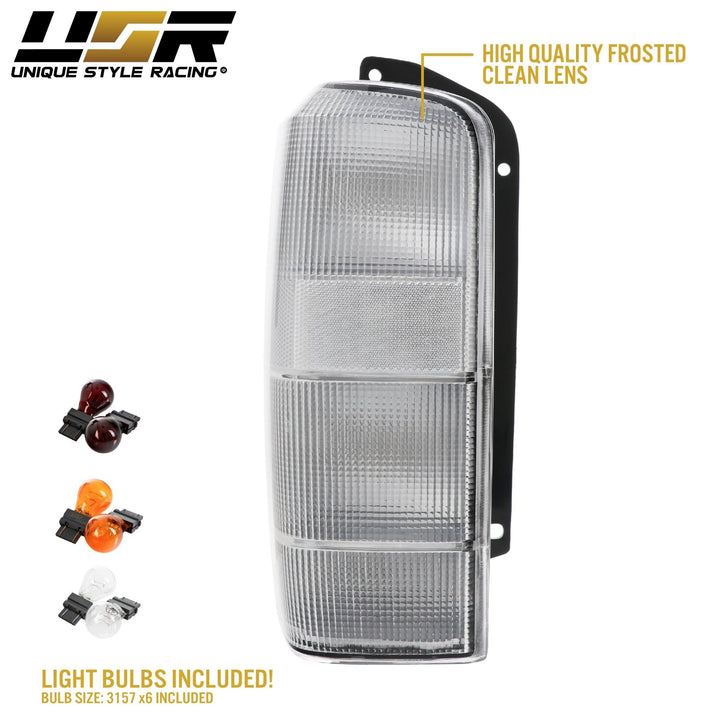 1997 - 2001 Jeep Cherokee XJ All Clear Tail Lights