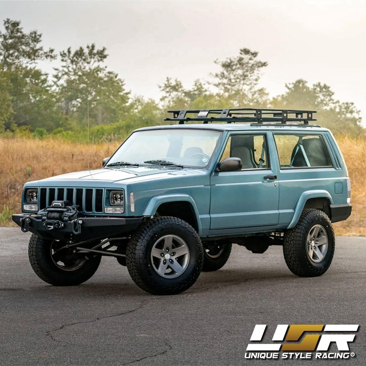 1997 - 2001 Jeep Cherokee XJ All Clear Tail Lights + Bumper Lights + Corner Lights 6PC COMBO