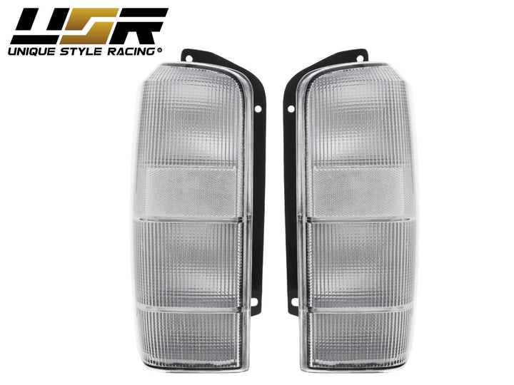 1997 - 2001 Jeep Cherokee XJ All Clear Tail Lights + Bumper Lights + Corner Lights 6PC COMBO