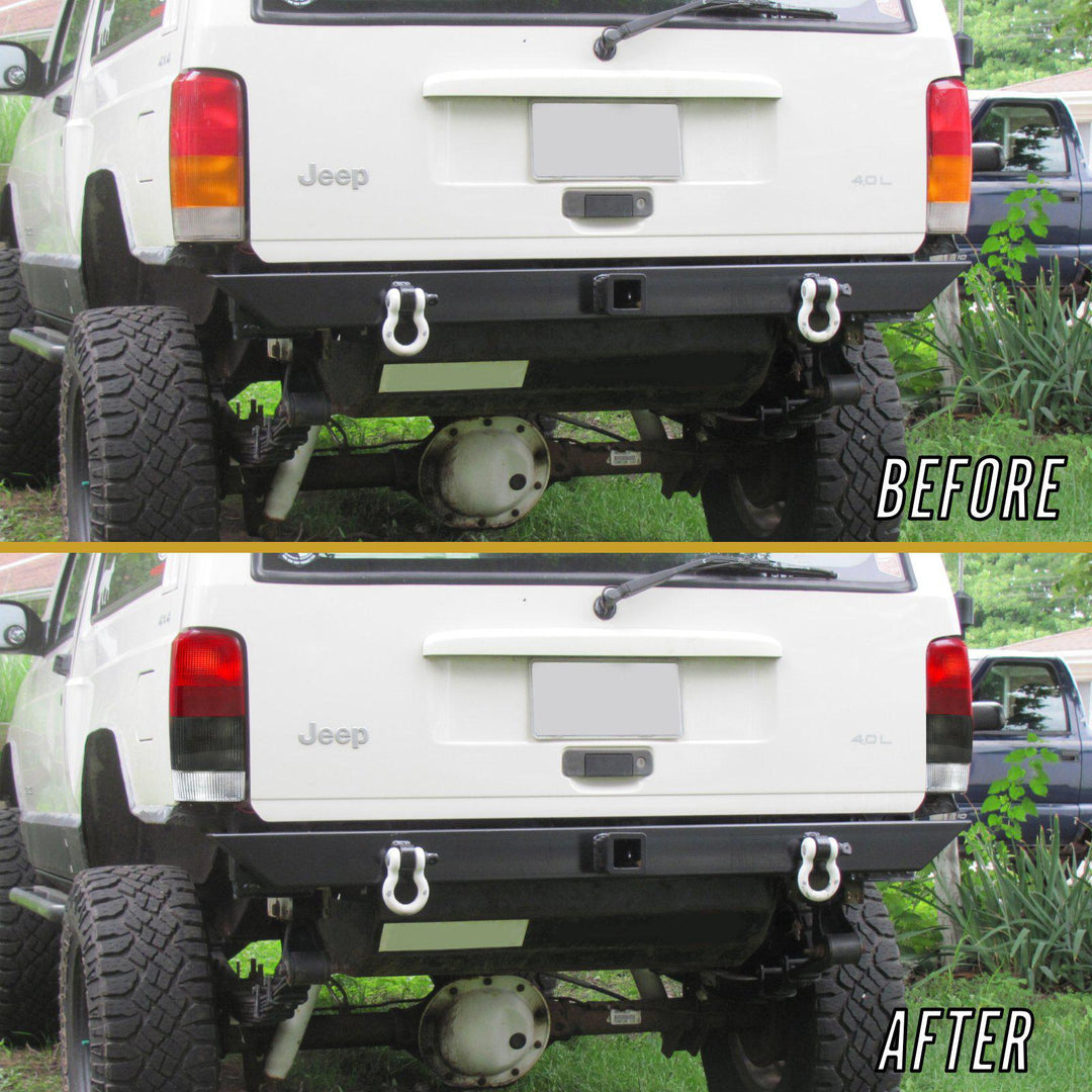 1997 - 2001 Jeep Cherokee XJ Red/Smoke Lens Tail Lights