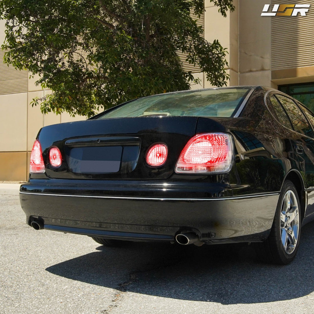 1998 1999 2000 2001 20002 2003 2004 2005 Lexus GS300 GS 300 / 400 / 430 All Clear Lens 4PC Tail Lights 4 Piece

#light-source_led