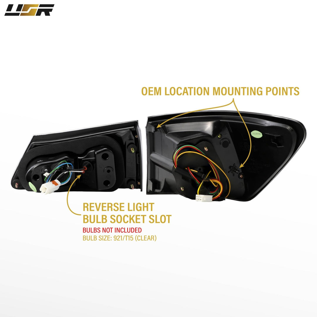 2006-2013 Lexus IS250 IS350 ISF All Clear Lens LED Tail Lights
