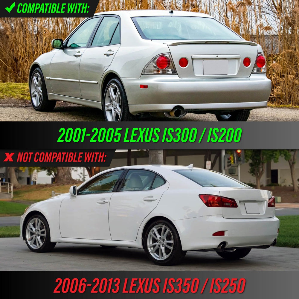 2001-2005 Lexus IS300/IS200 All Clear Lens 4 Piece Tail Lights

#light-source_incandescent