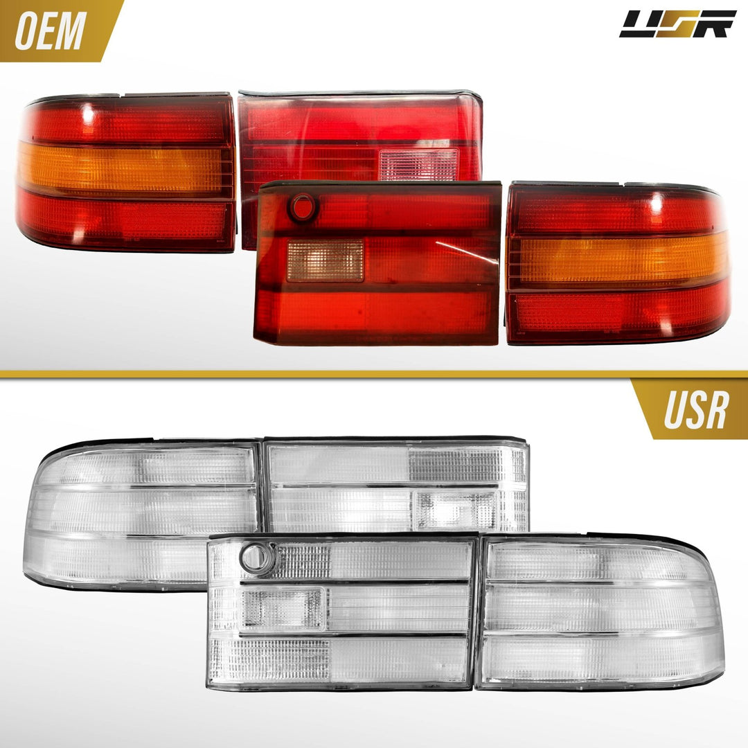 1990 - 1994 Lexus LS400 All Clear Lens 4PC Tail Light