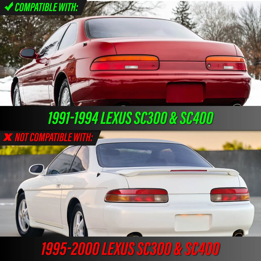1991-1994 Lexus SC300 / SC400 All Clear Lens Tail Lights
#light-source_incandescent