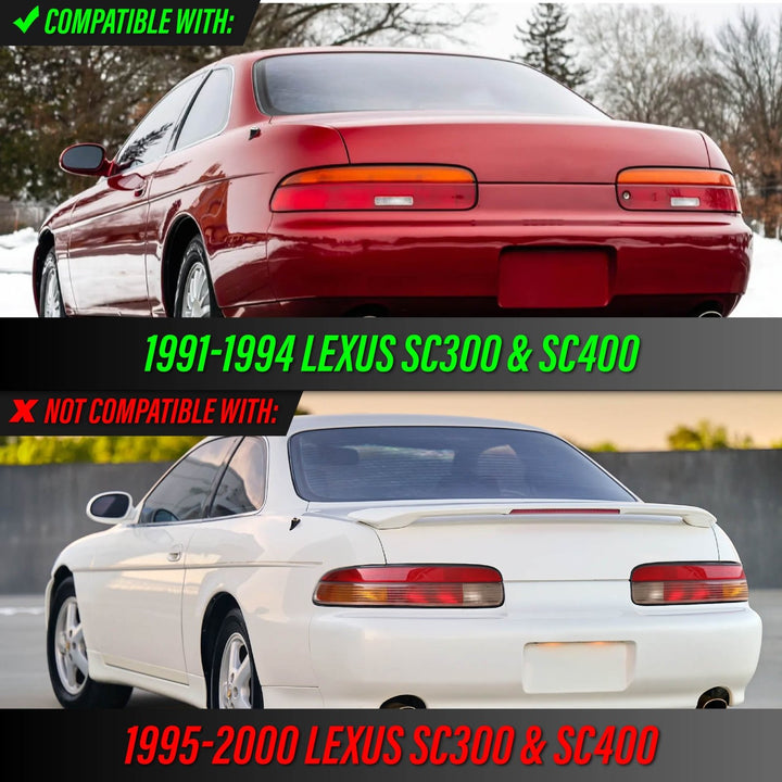 1991-1994 Lexus SC300 / SC400 All Clear Lens Tail Lights
#light-source_incandescent