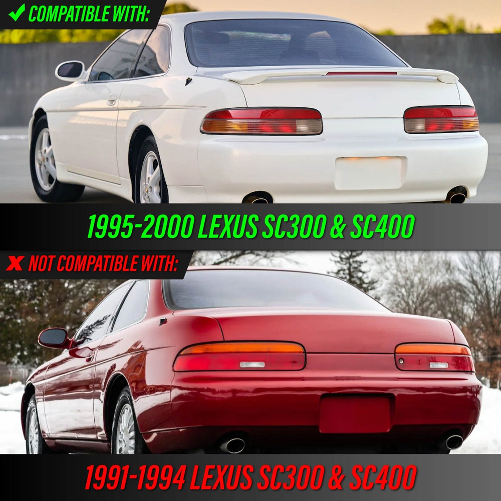 1995-2000 Lexus SC300 / SC400 All Clear Lens Tail Lights
#light-source_incandescent