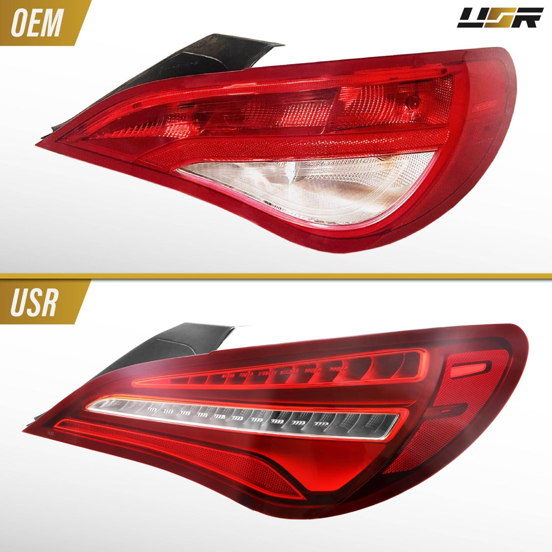 2014 - 2019 Mercedes W217 CLA Class Red / Clear Lens Full LED Tail Lights