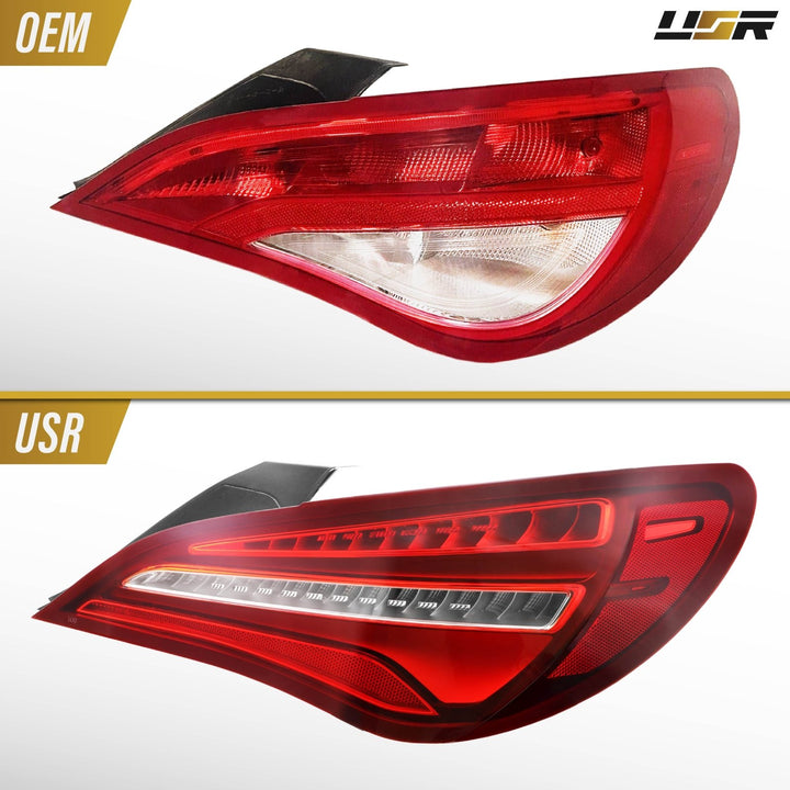 2014 - 2019 Mercedes W217 CLA Class Red / Clear Lens Full LED Tail Lights