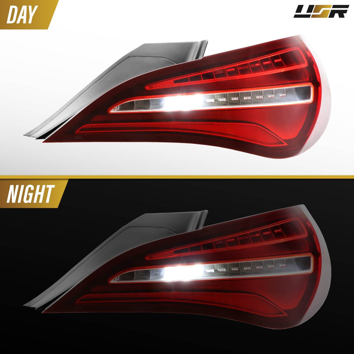 2014 - 2019 Mercedes W217 CLA Class Red / Clear Lens Full LED Tail Lights