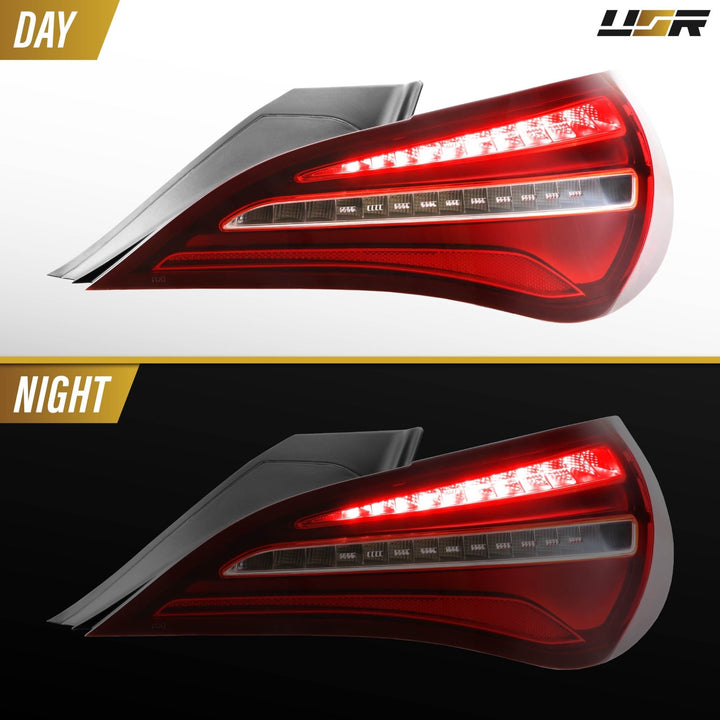 2014 - 2019 Mercedes W217 CLA Class Red / Clear Lens Full LED Tail Lights