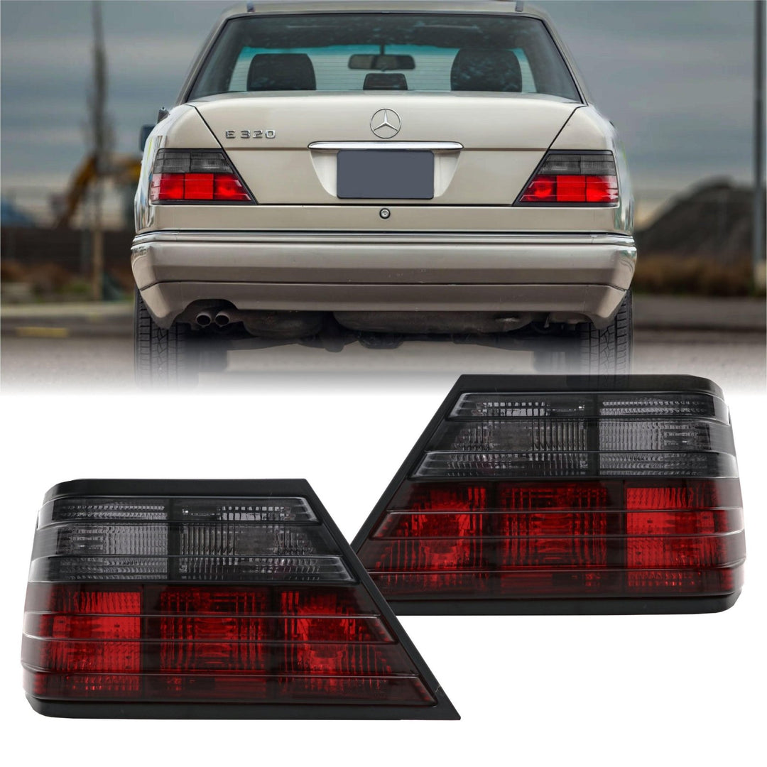 1986 - 1995 Mercedes E Class W124 4D Sedan / 2D Coupe Euro Red/Smoke Tail Light