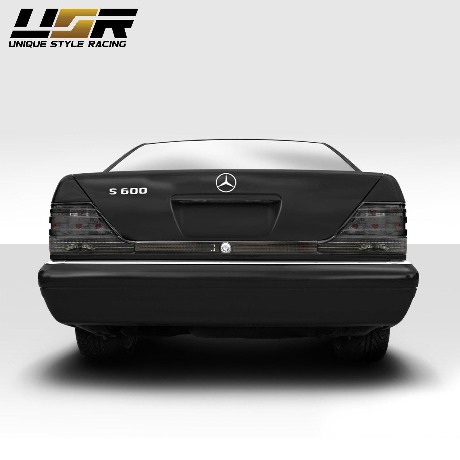 1994-1999 Mercedes S Class W140 Euro All Smoke Lens 3PC Tail