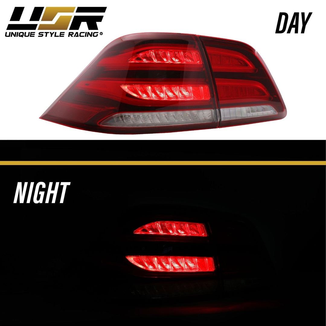 2012 - 2015 Mercedes ML Class W166 OEM GLE Style Rear 4 Piece LED Tail Light Set
