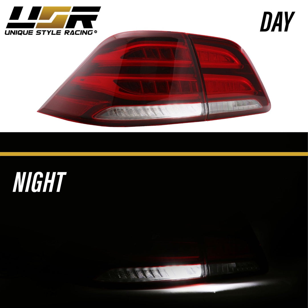 2012 - 2015 Mercedes ML Class W166 OEM GLE Style Rear 4 Piece LED Tail Light Set