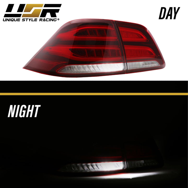 2012 - 2015 Mercedes ML Class W166 OEM GLE Style Rear 4 Piece LED Tail Light Set