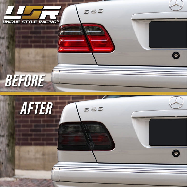 1996 - 2002 Mercedes E Class W210 4D Sedan Euro OE Facelift Style Smoke Lens 4 Pieces Tail Lights