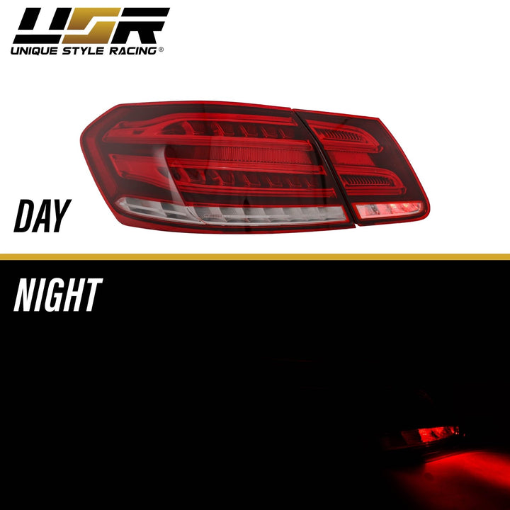 2010 - 2013 Mercedes Benz E Class W212 4D Sedan Facelift Style LED Light Bar Tail Light