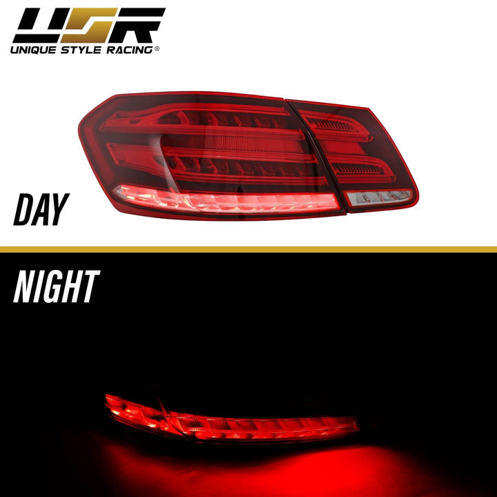 2010 - 2013 Mercedes Benz E Class W212 4D Sedan Facelift Style LED Light Bar Tail Light