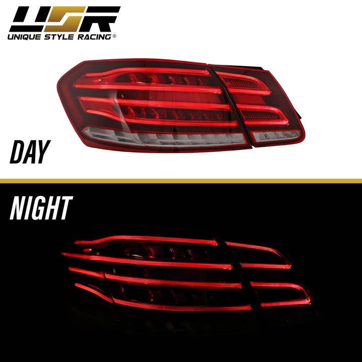 2010 - 2013 Mercedes Benz E Class W212 4D Sedan Facelift Style LED Light Bar Tail Light