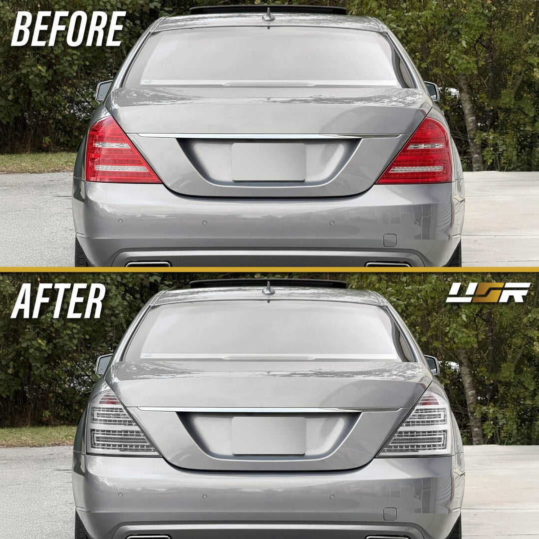 2010 - 2013 Mercedes W221 S Class All Clear Lens LED Tail Lights
