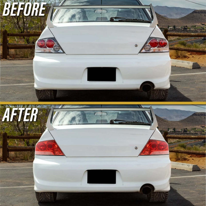 2003 - 2006 Mitsubishi Lancer Evolution EVO 8/9 OEM JDM EVO 7 Style Red/Clear Tail Light
