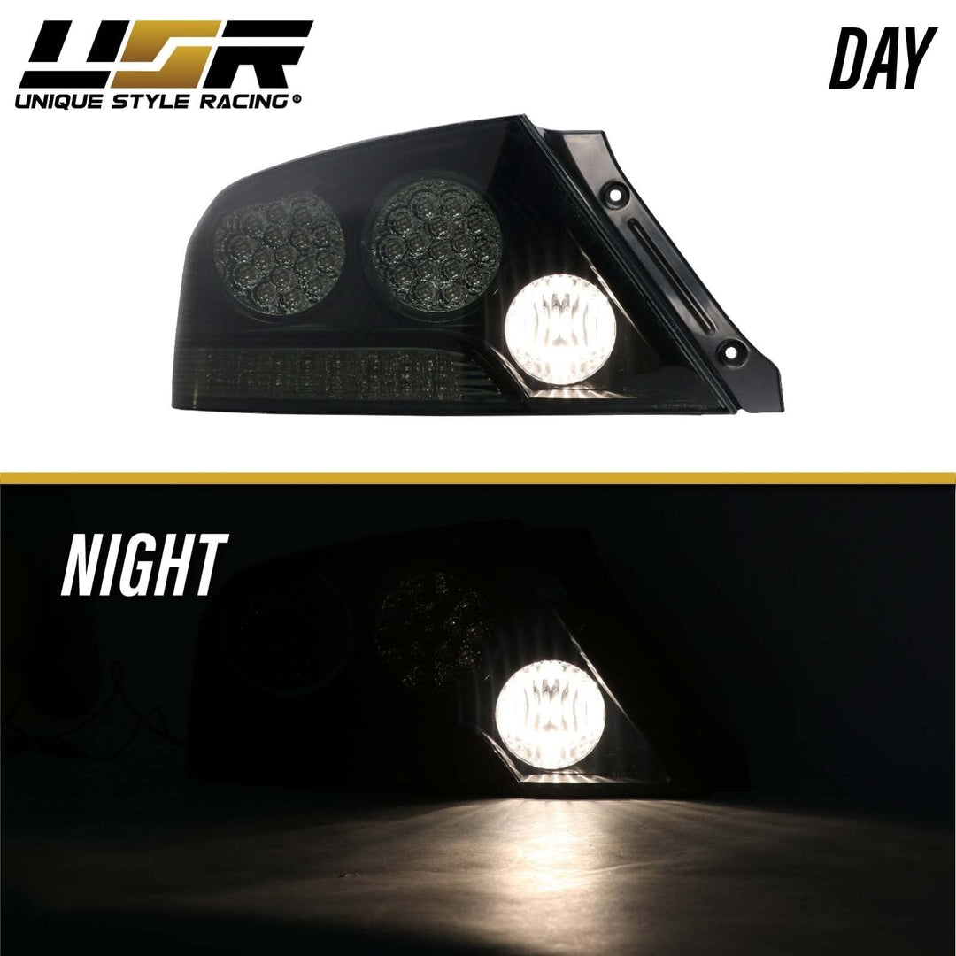 2003 - 2006 Mitsubishi Lancer Evolution EVO 8/9 Smoke OR Red/Amber OR Black/Clear LED Tail Light
