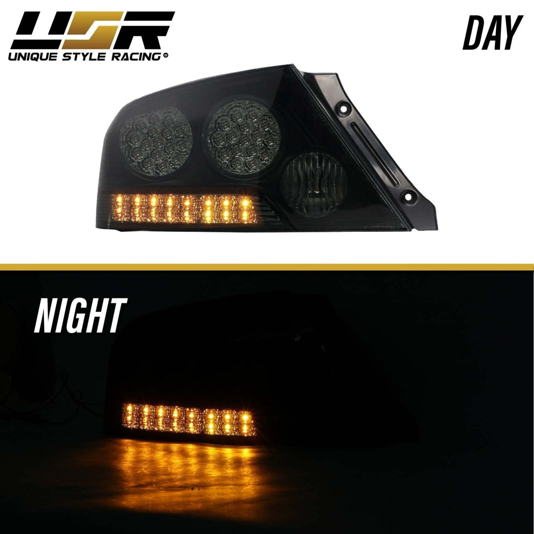 2003 - 2006 Mitsubishi Lancer Evolution EVO 8/9 Smoke OR Red/Amber OR Black/Clear LED Tail Light